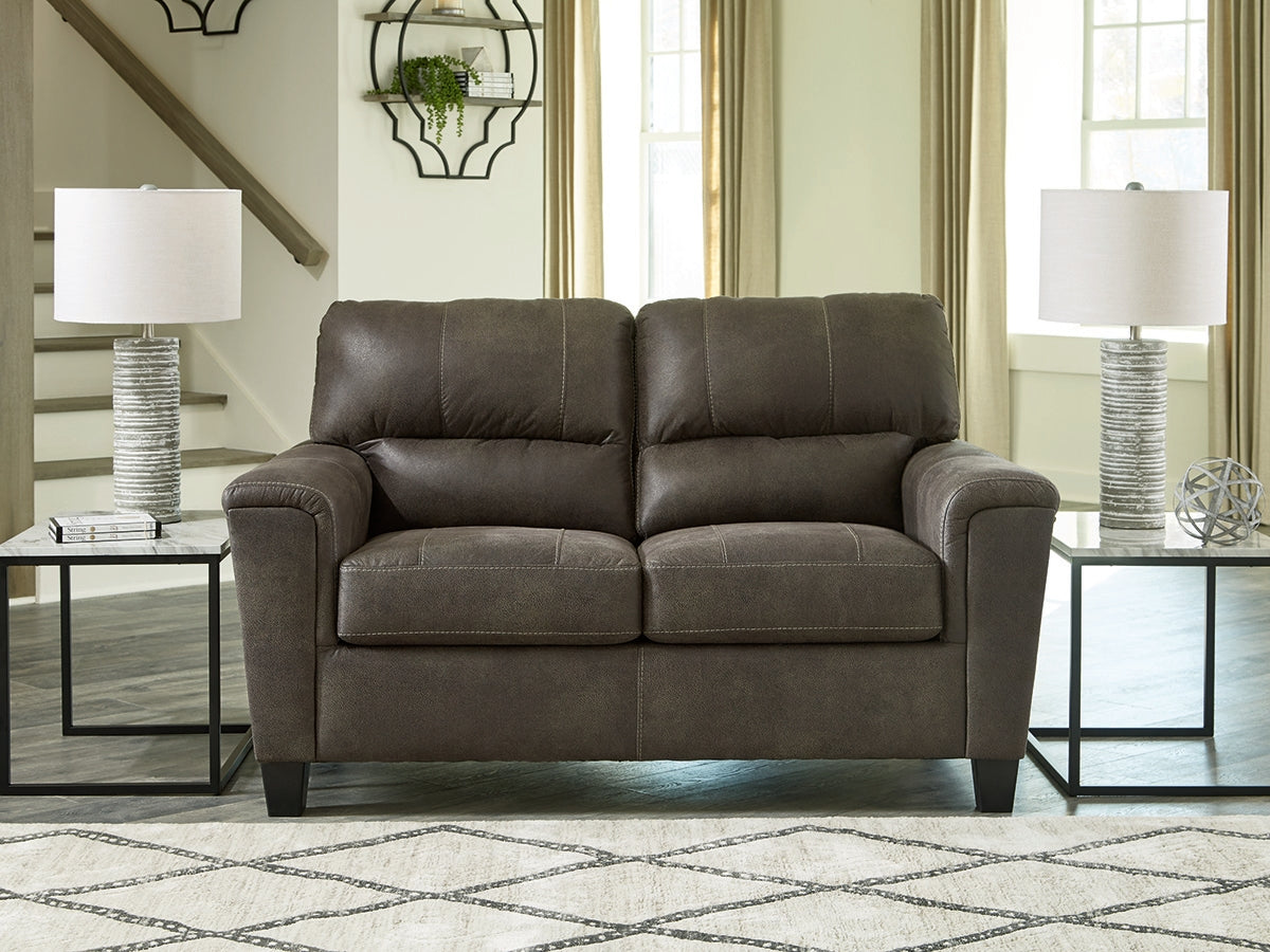 Furniture City Slidell - Ashley Furniture - Navi Living Room - Loveseat / Smoke - 9400235