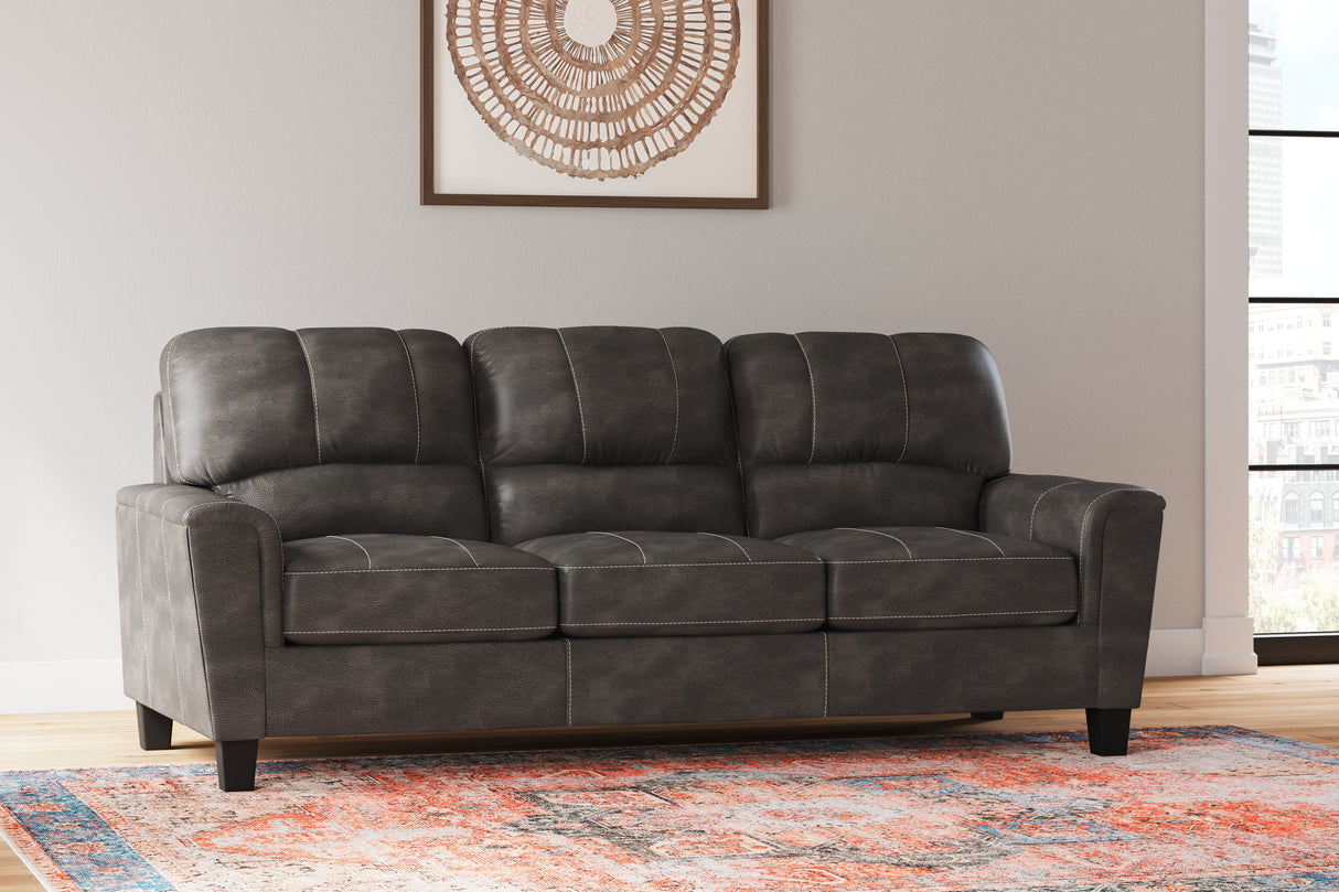 Furniture City Slidell - Ashley Furniture - Navi Living Room - Sofa / Smoke - 9400238