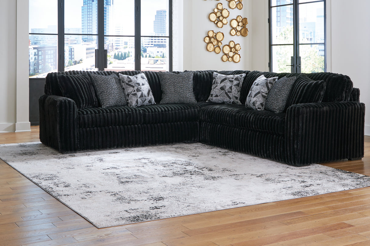 Furniture City Slidell - Ashley Furniture - Midnight-Madness Sectional - LAF 2-Piece Sectional Sofa with Chaise / Chocolate - 98104S2