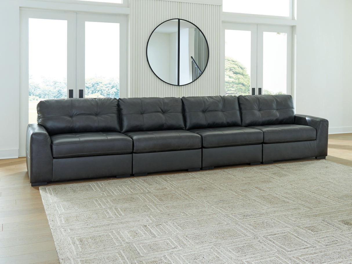 Furniture City Slidell - Ashley Furniture - Brindley Pier Sectional - RAF 4-Piece Sectional / Fog - 99503S4