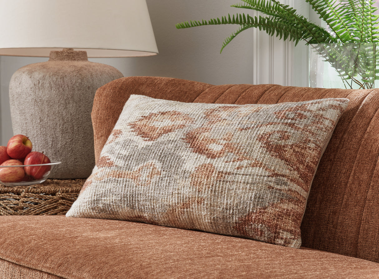 Furniture City Slidell - Ashley Furniture - Aprover Pillows - Pillow (4/CS) / Rust/Gray/White - A1001040