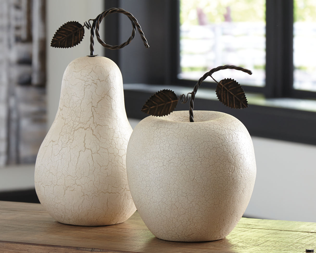 Furniture City Slidell - Ashley Furniture - Bidelia Sculpture - Sculpture Set (Set of 2) / Antique White - A2000381