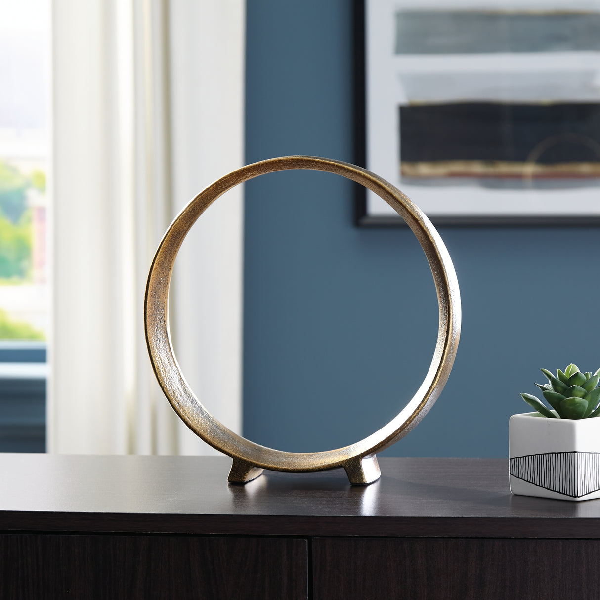 Furniture City Slidell - Ashley Furniture - Ryandale Sculpture - Sculpture (2/CS) / Antique Brass Finish - A2000499