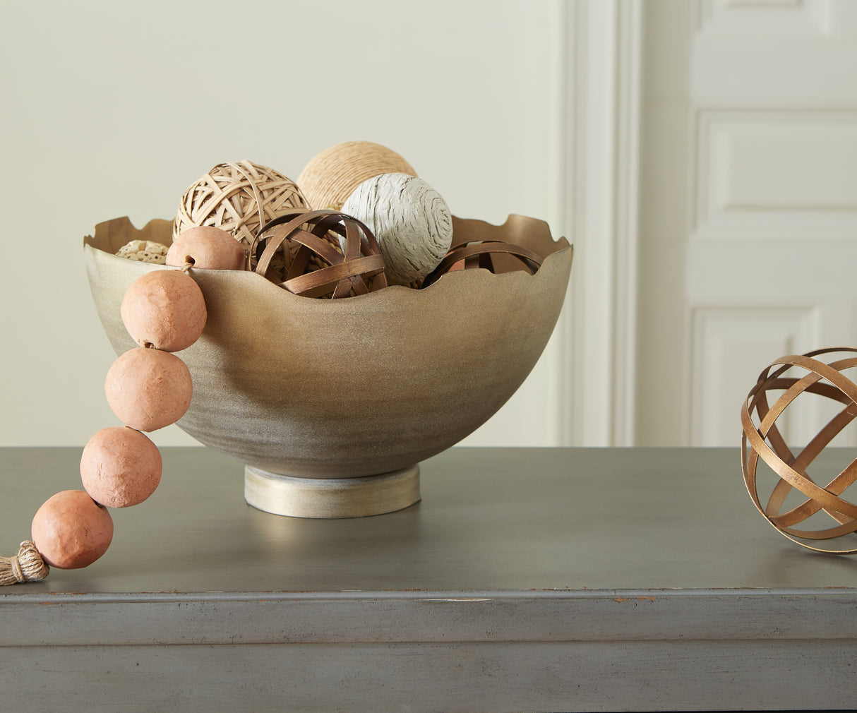 Furniture City Slidell - Ashley Furniture - Maura Bowl - Bowl / Antique Gold Finish - A2000594