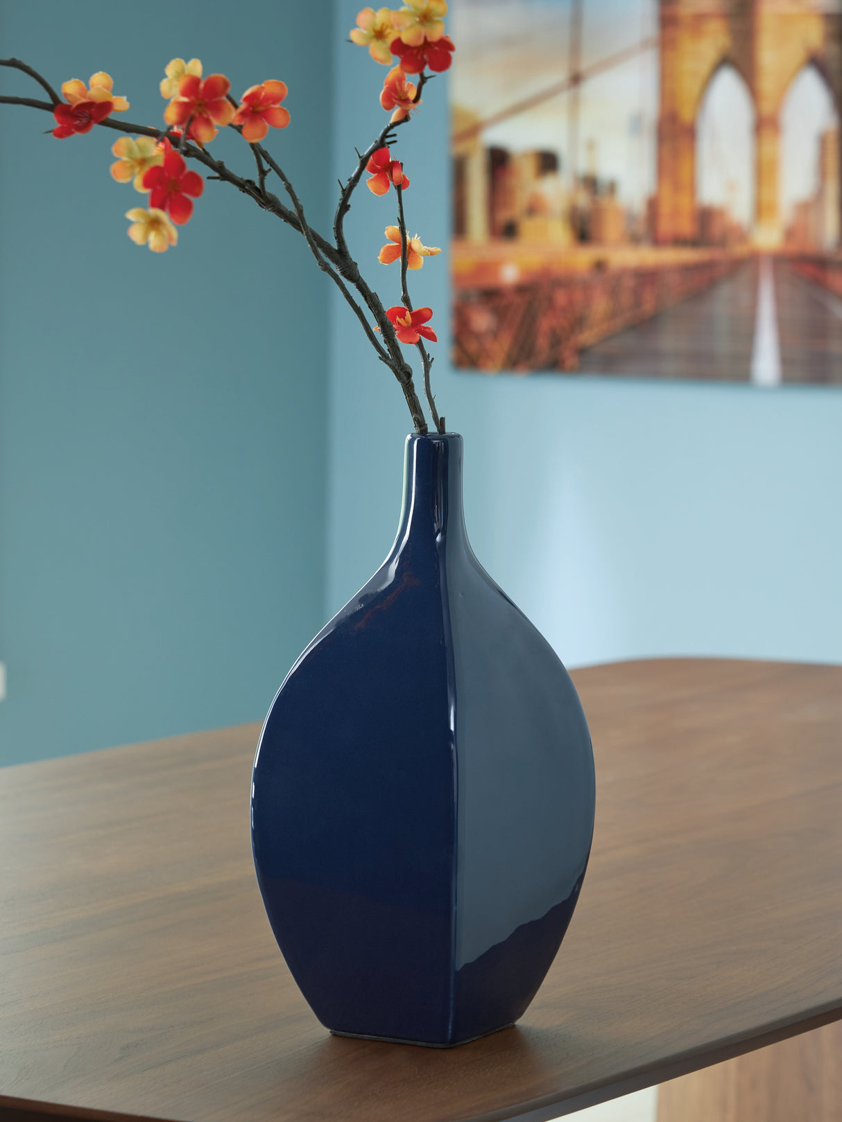 Furniture City Slidell - Ashley Furniture - Abtinson Vase - Vase / Navy - A2900032