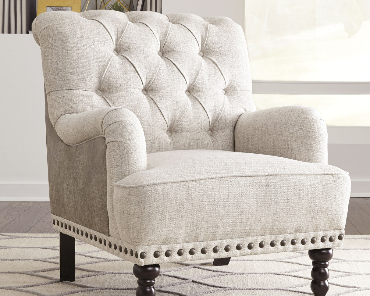 Furniture City Slidell - Ashley Furniture - Tartonelle Accent Chair - Accent Chair / Ivory/Taupe - A3000053