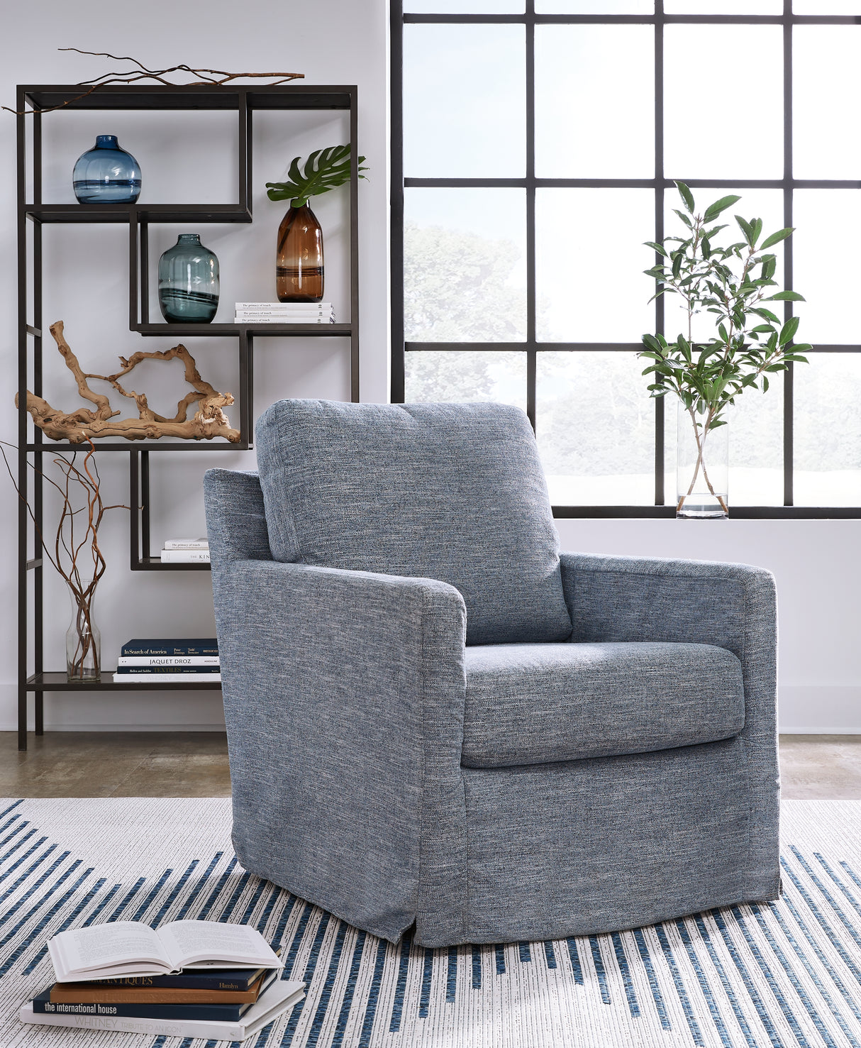 Furniture City Slidell - Ashley Furniture - Nenana Next-Gen Nuvella Swivel Glider Accent Chair - Swivel Glider Accent Chair / Stone - A3000644