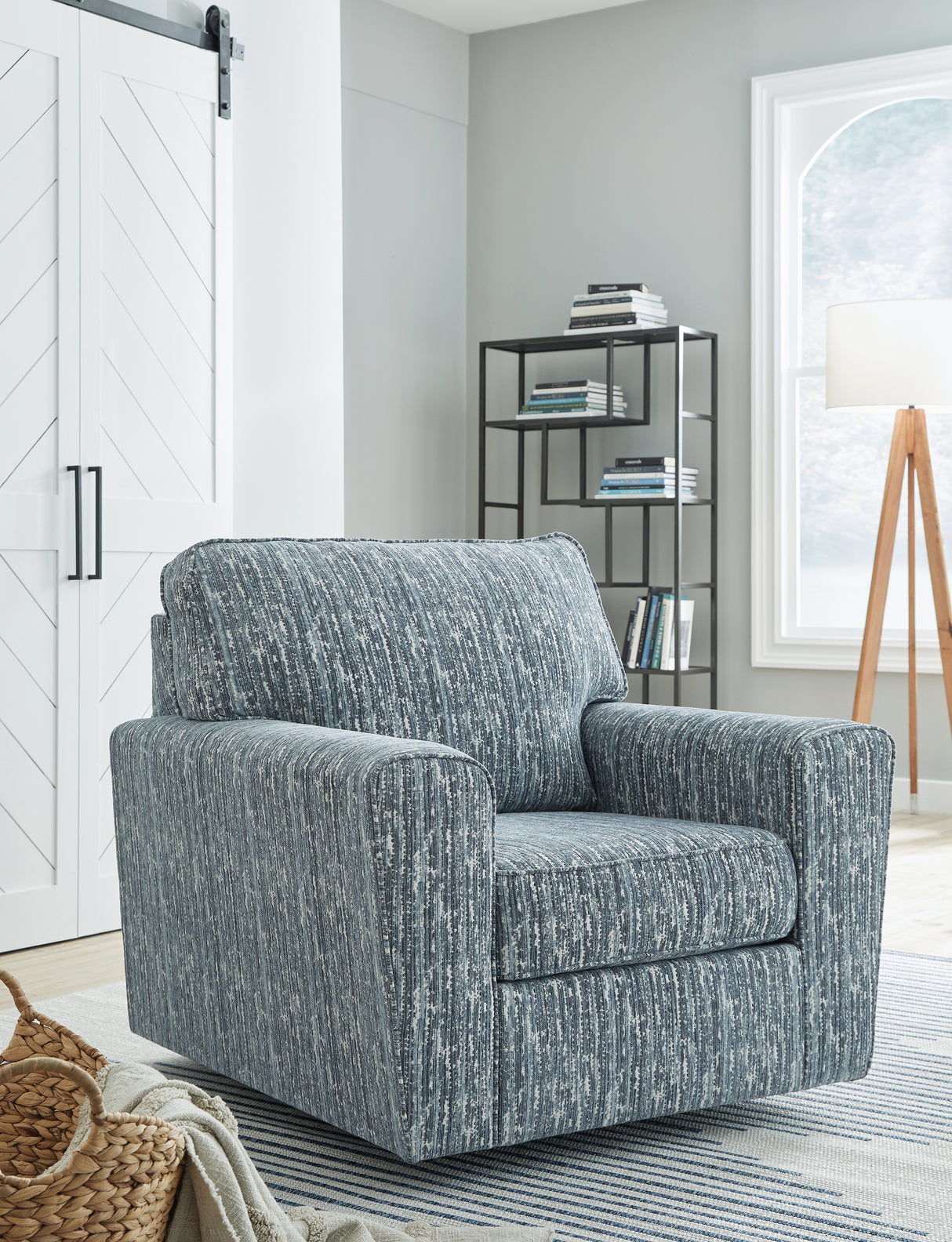 Furniture City Slidell - Ashley Furniture - Aterburm Swivel Accent Chair - Swivel Accent Chair / Twilight - A3000649