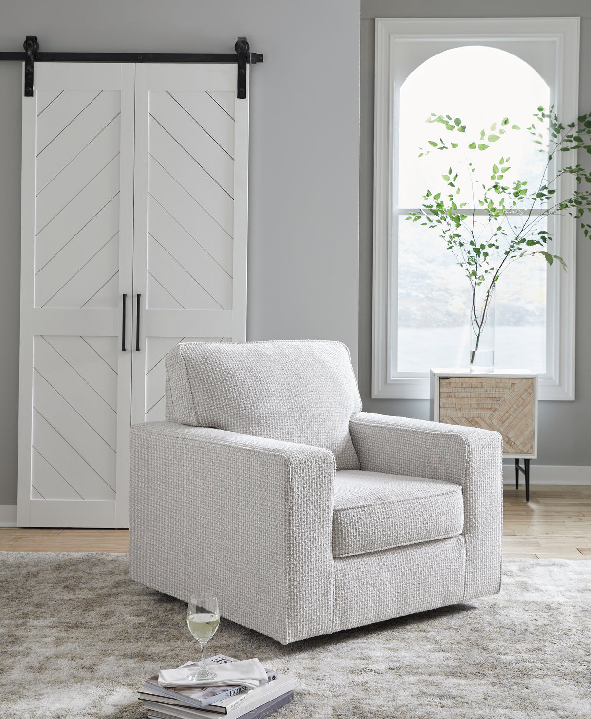 Furniture City Slidell - Ashley Furniture - Olwenburg Swivel Accent Chair - Swivel Accent Chair / Taupe - A3000650