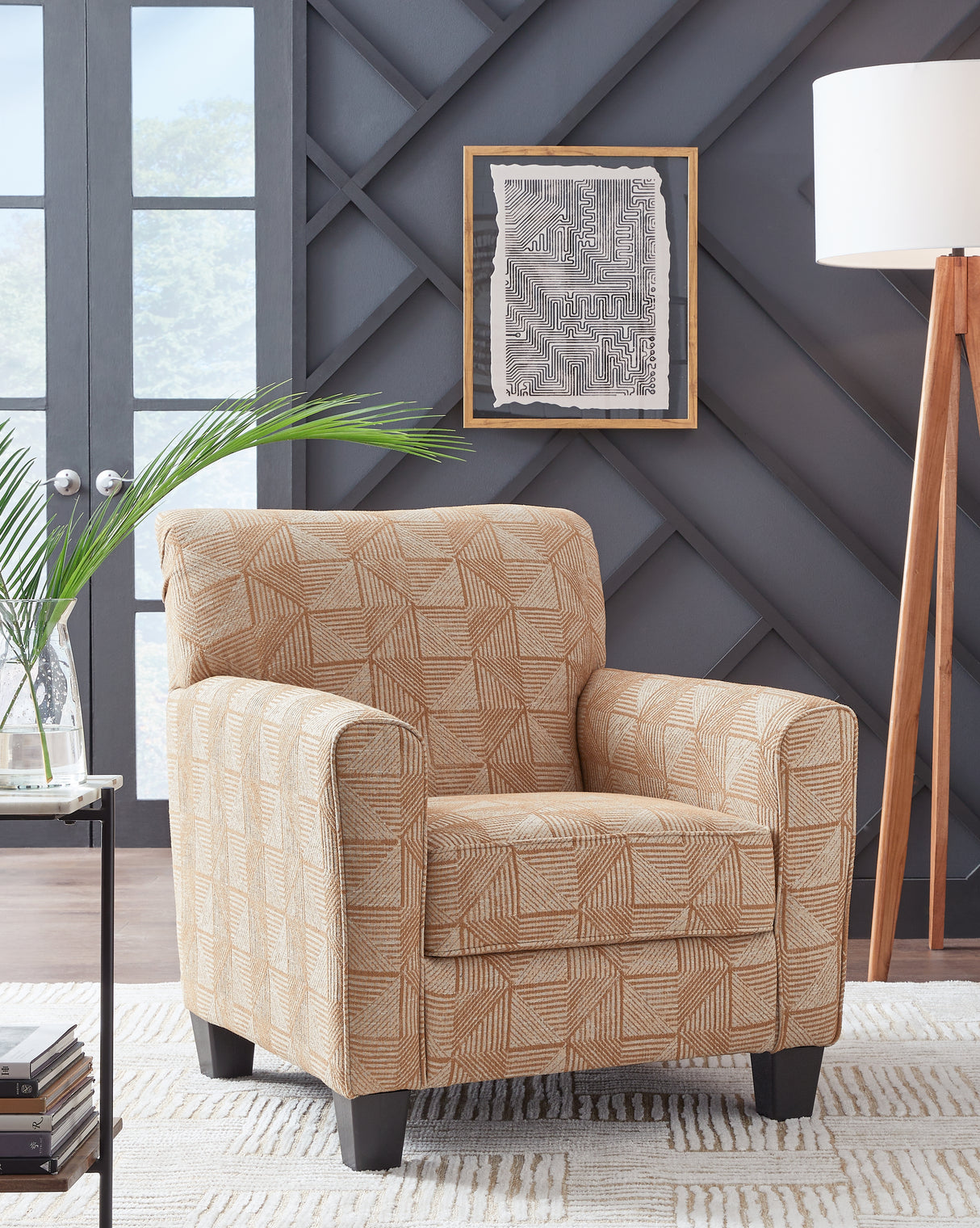 Furniture City Slidell - Ashley Furniture - Hayesdale Accent Chair - Accent Chair / Black/Cream - A3000658
