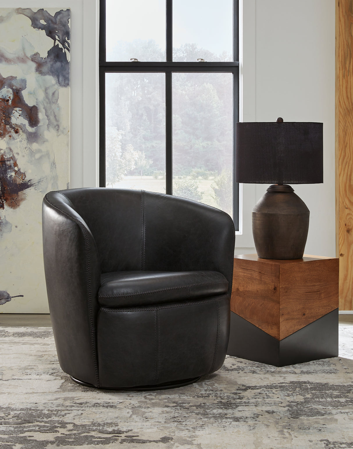 Furniture City Slidell - Ashley Furniture - Kierreys Swivel Accent Chair - Swivel Accent Chair / Bone - A3000703