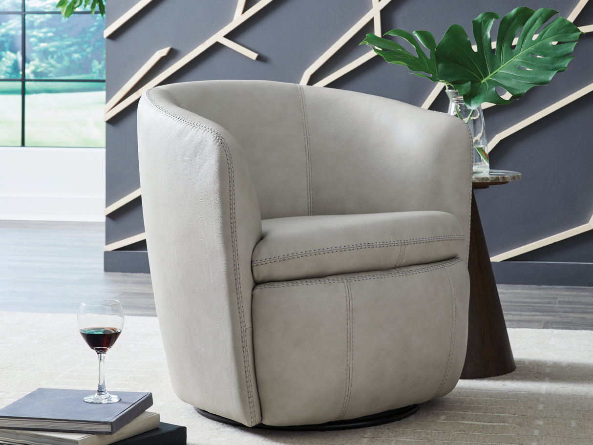 Furniture City Slidell - Ashley Furniture - Kierreys Swivel Accent Chair - Swivel Accent Chair / Bone - A3000703
