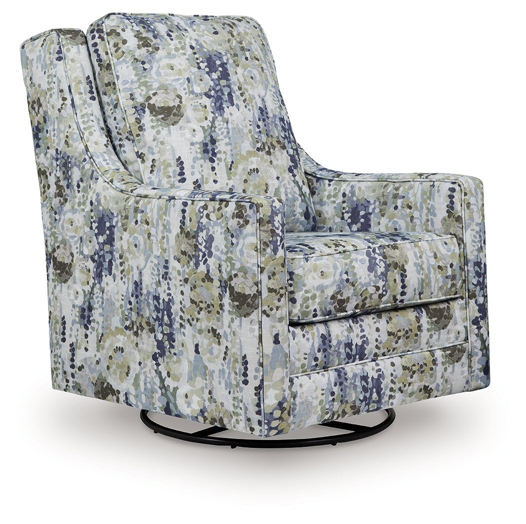 Furniture City Slidell - Ashley Furniture - Dustinford Swivel Glider Accent Chair - Swivel Glider Accent Chair / Multi - A3000732
