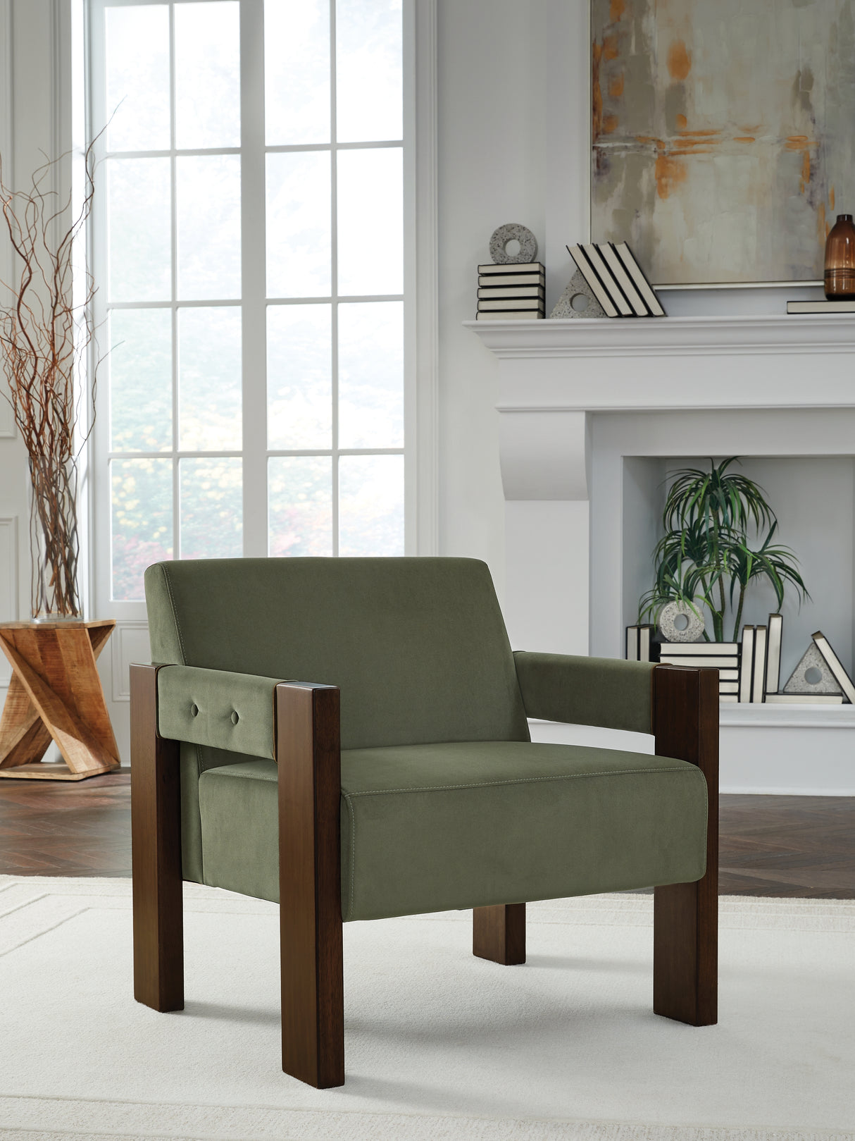 Furniture City Slidell - Ashley Furniture - Adlanlock Accent Chair - Accent Chair / Olive - A3000740