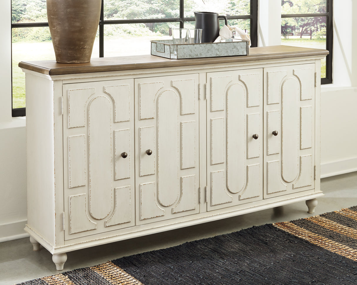 Furniture City Slidell - Ashley Furniture - Roranville Accent Cabinet - Accent Cabinet / Antique White - A4000268