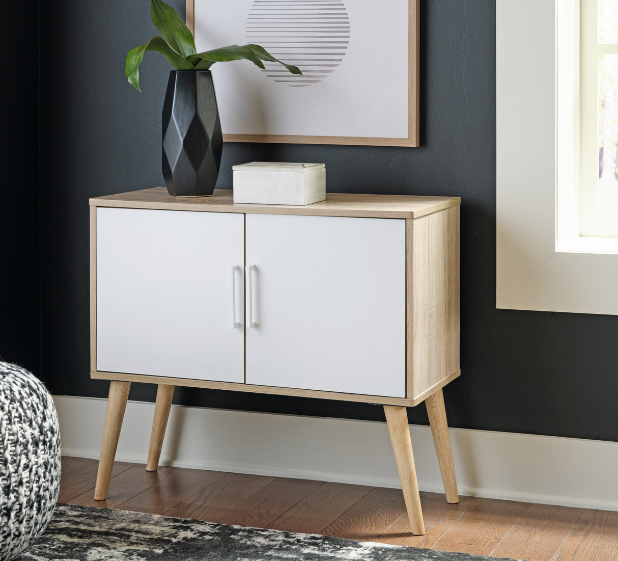 Furniture City Slidell - Ashley Furniture - Orinfield Accent Cabinet - Accent Cabinet / Natural/White - A4000396