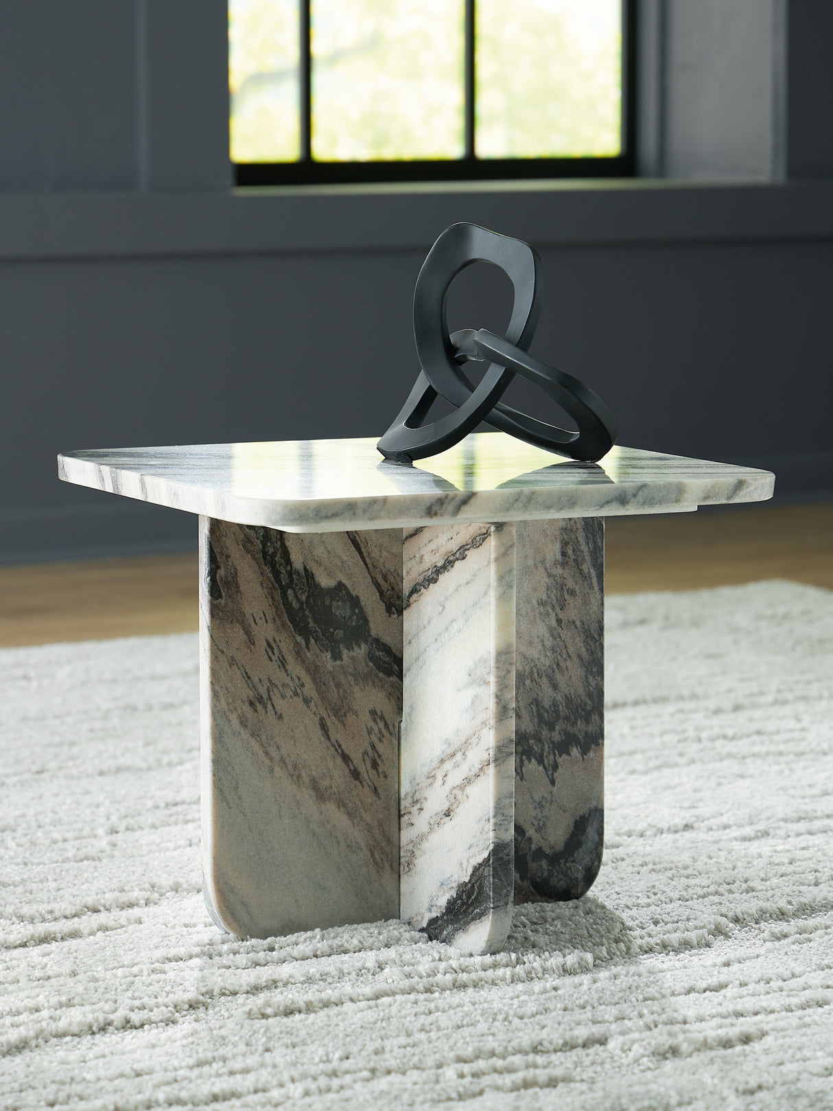 Furniture City Slidell - Ashley Furniture - Baretton Accent Coffee Table - Accent Cocktail Table / Black/White/Taupe - A4000671