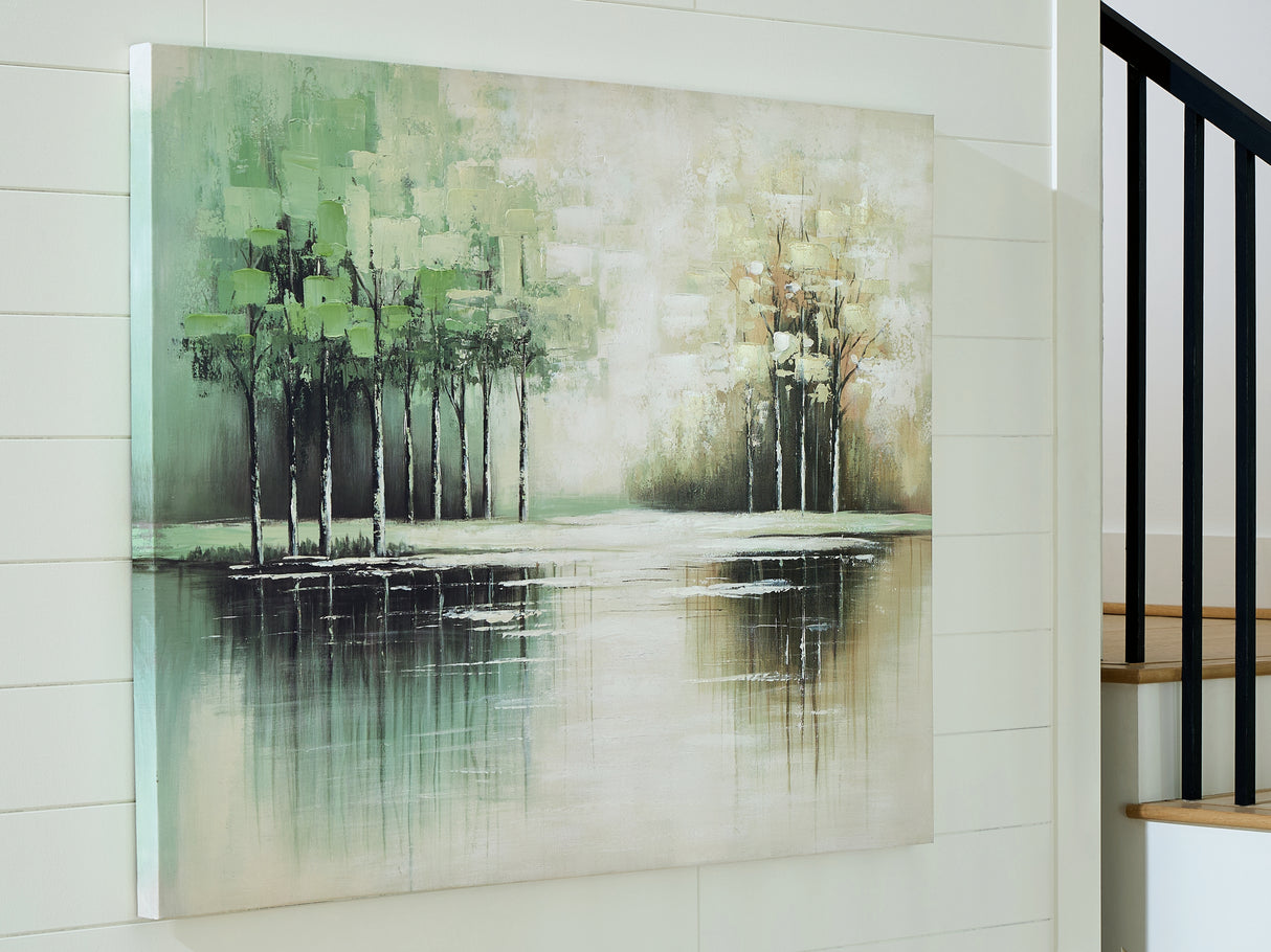 Furniture City Slidell - Ashley Furniture - Garlenridge Wall Decor - Wall Art / Green/Tan/White - A8000470