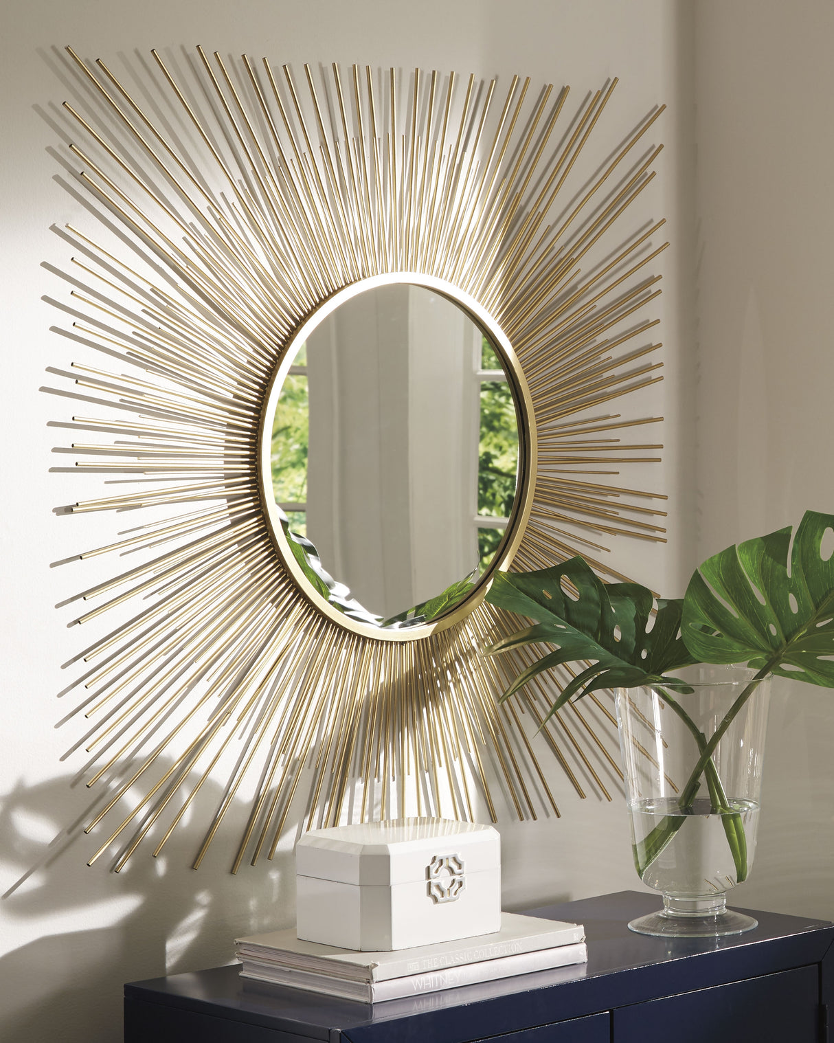 Furniture City Slidell - Ashley Furniture - Elspeth Mirror - Accent Mirror / Gold Finish - A8010124