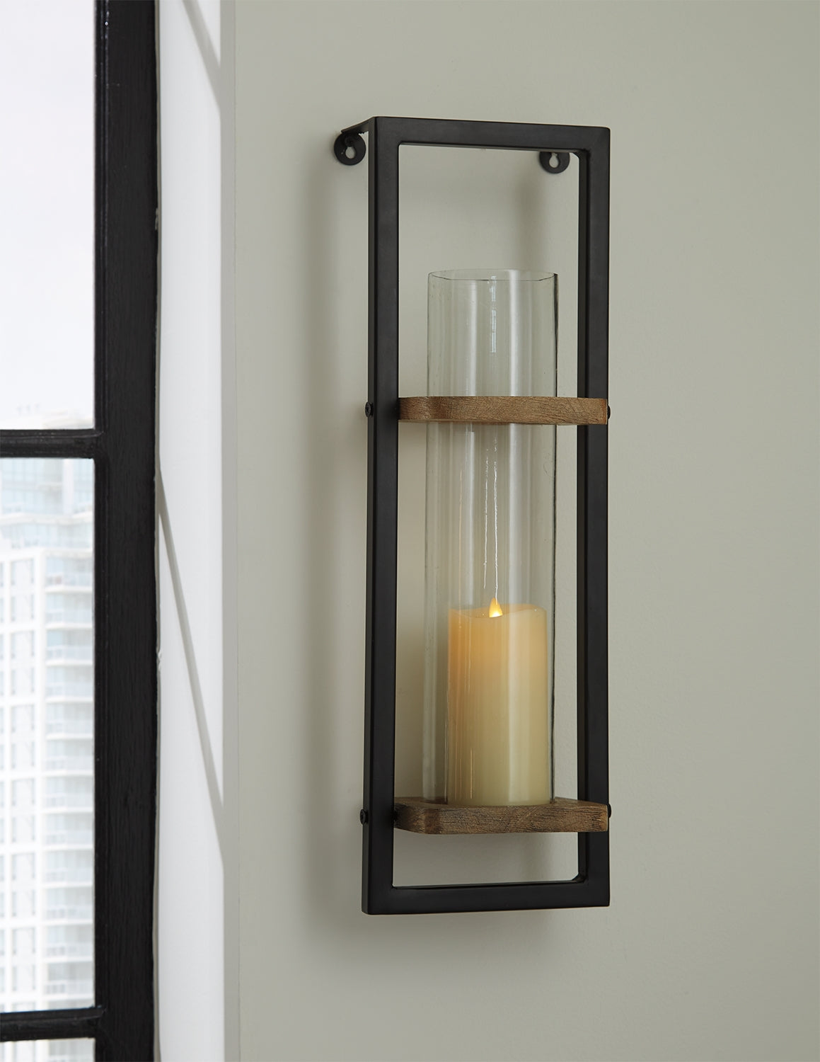 Furniture City Slidell - Ashley Furniture - Colburn Wall Decor - Wall Sconce / Natural/Black - A8010171