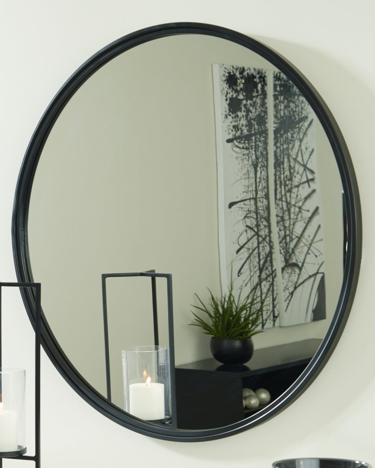 Furniture City Slidell - Ashley Furniture - Brocky Mirror - Accent Mirror / White - A8010293