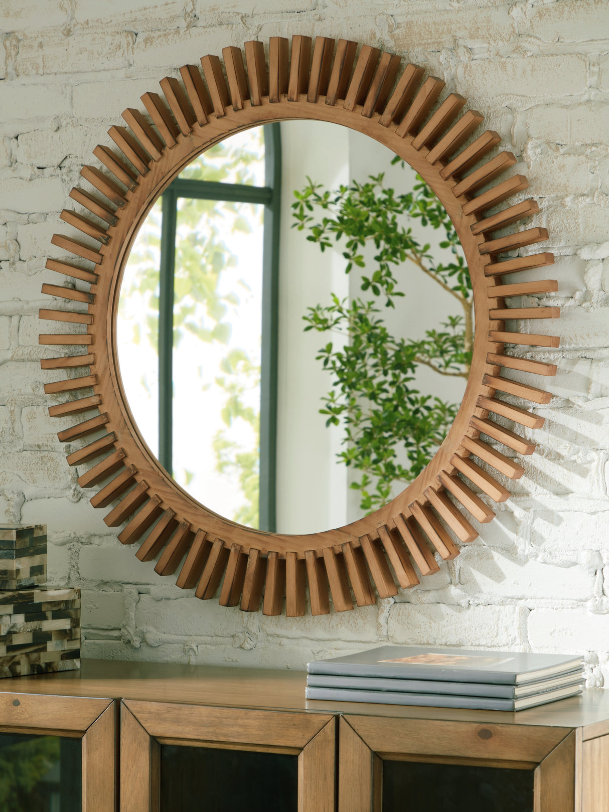 Furniture City Slidell - Ashley Furniture - Tedwell Mirror - Accent Mirror / Brown - A8010410