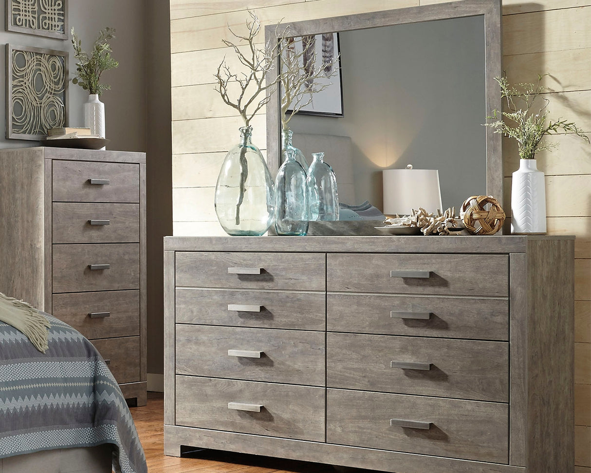 Furniture City Slidell - Ashley Furniture - Culverbach Bedroom - Dresser and Mirror / Gray - B070B1
