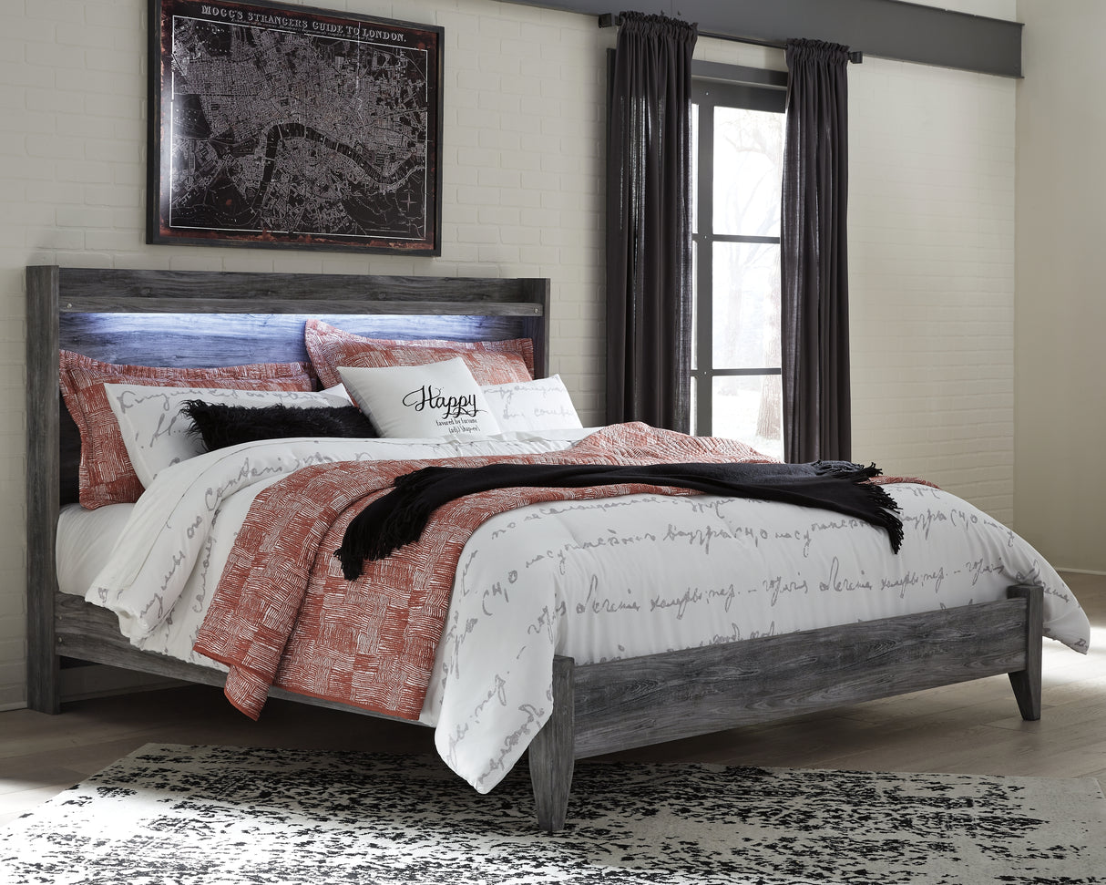 Furniture City Slidell - Ashley Furniture - Baystorm Bedroom - King Panel Bed / Gray - B221B11