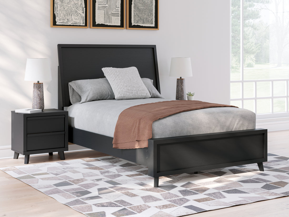 Furniture City Slidell - Ashley Furniture - Danziar Bedroom - Full Slat Panel Bed / Black - B1013B19