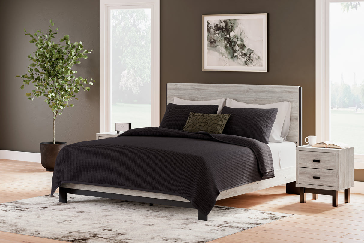 Furniture City Slidell - Ashley Furniture - Vessalli Bedroom - King Panel Bed / Gray - B1036B7
