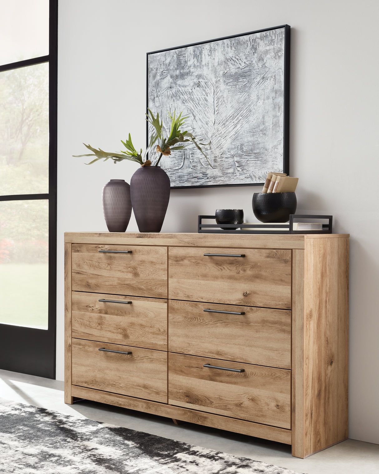 Furniture City Slidell - Ashley Furniture - Hyanna Bedroom - Six Drawer Dresser / Tan Brown - B1050-31