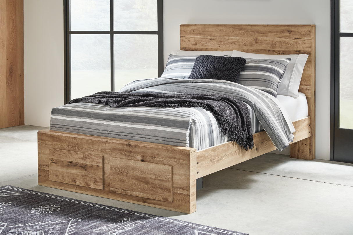 Furniture City Slidell - Ashley Furniture - Hyanna Bedroom - Full Panel Storage Bed / Tan Brown - B1050B38
