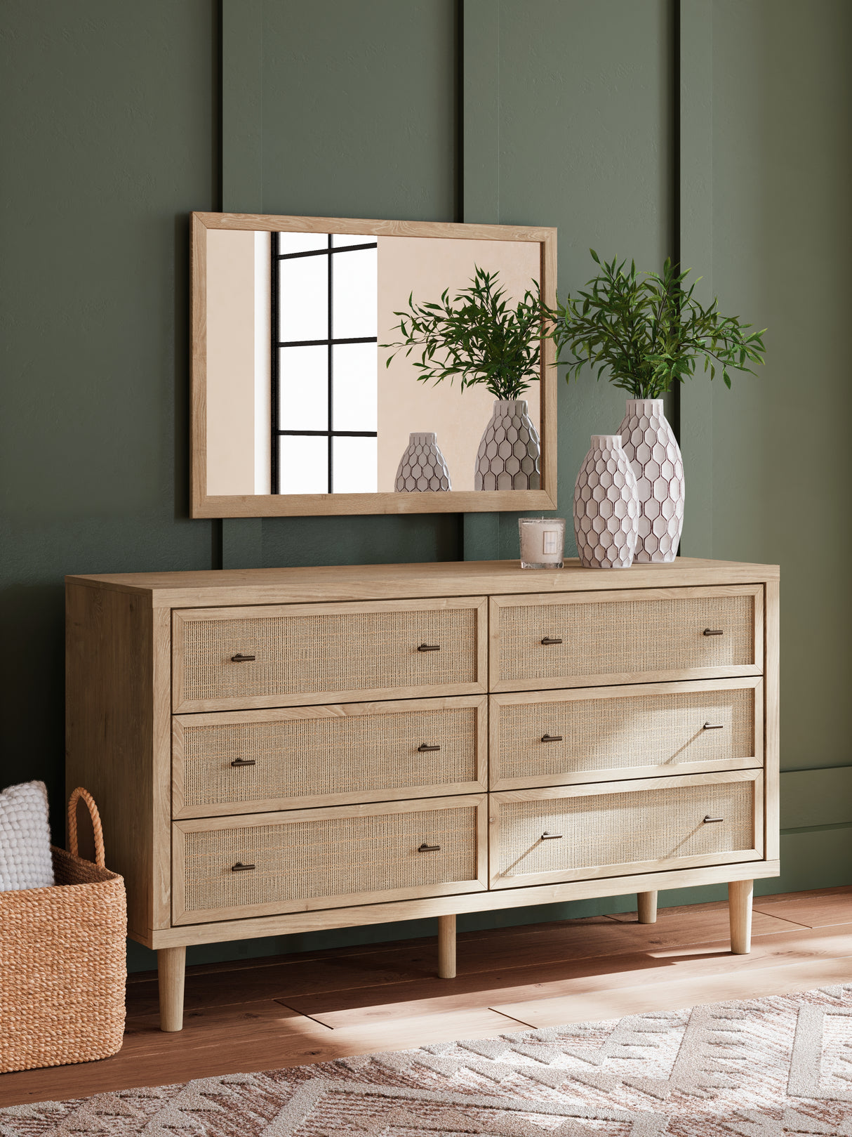 Furniture City Slidell - Ashley Furniture - Cielden Bedroom - Dresser and Mirror / Two-tone - B1199B1