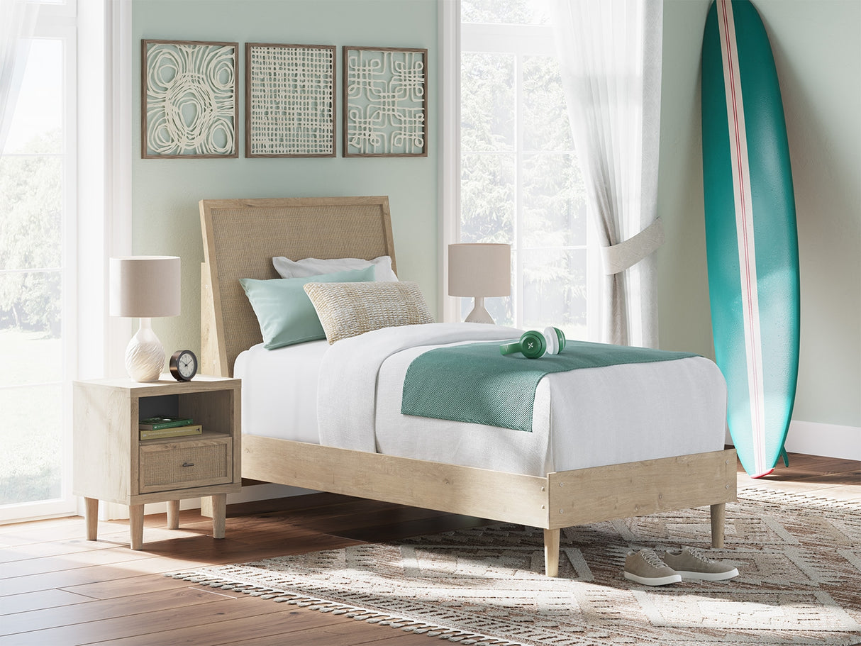 Furniture City Slidell - Ashley Furniture - Cielden Bedroom - Twin Panel Bed / Two-tone - B1199B18