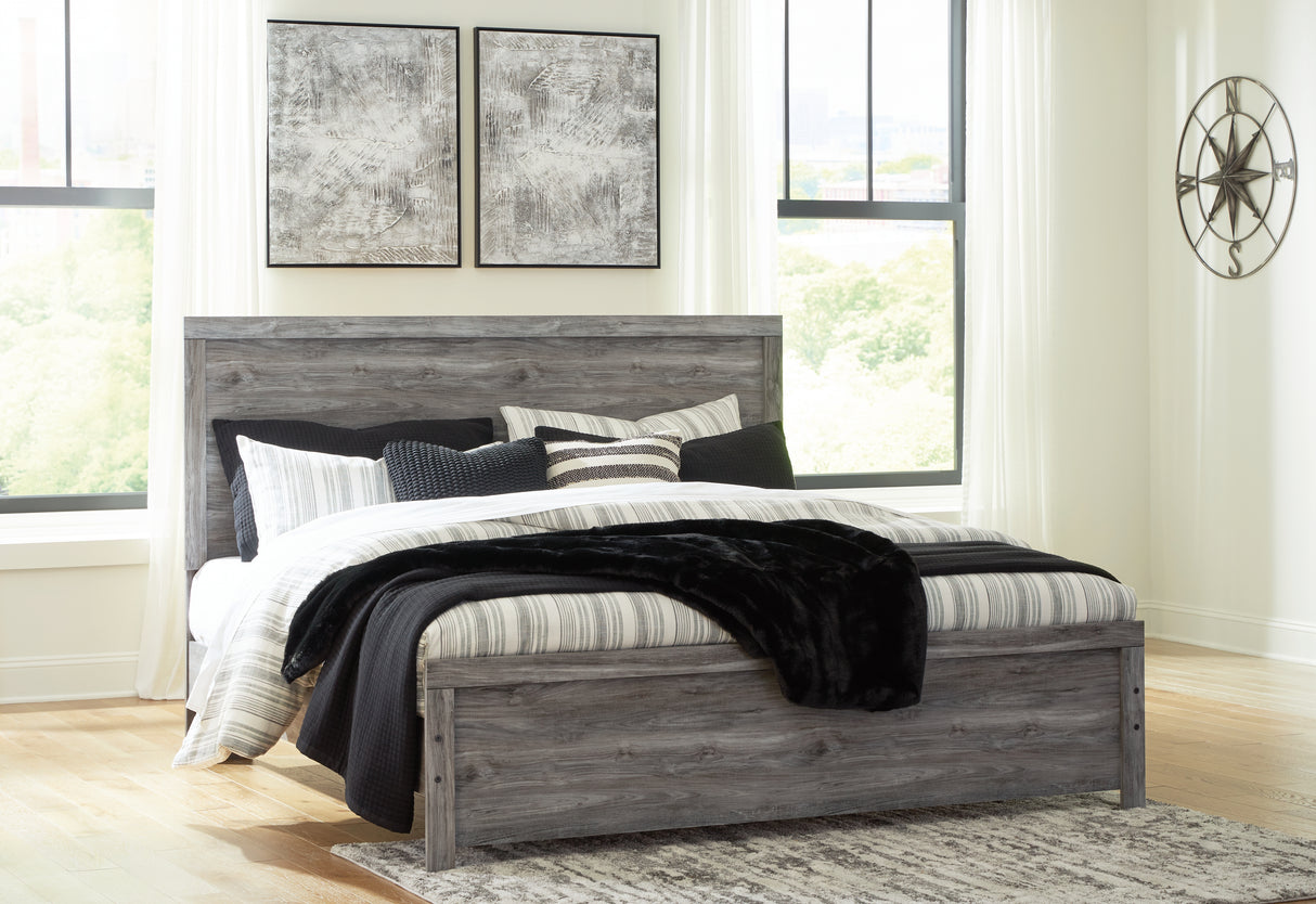 Furniture City Slidell - Ashley Furniture - Bronyan Bedroom - King Panel Bed / Dark Gray - B1290B4