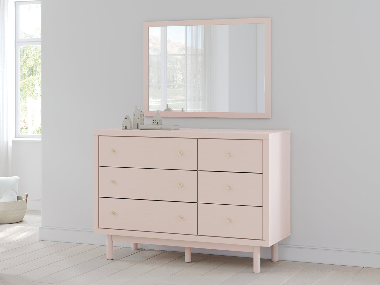 Furniture City Slidell - Ashley Furniture - Wistenpine Bedroom - Dresser and Mirror / Blush - B1323B1