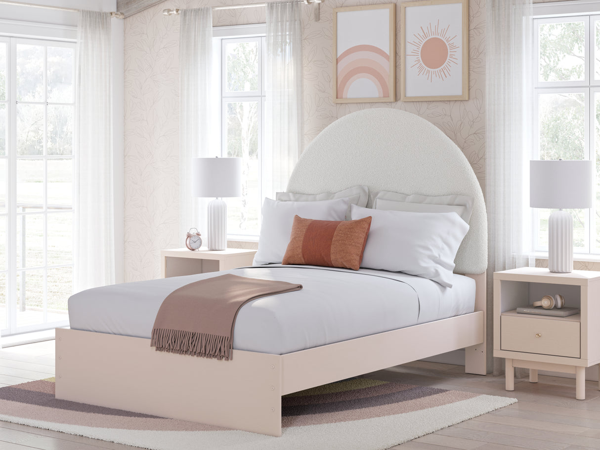 Furniture City Slidell - Ashley Furniture - Wistenpine Bedroom - Full Upholstered Panel Bed / Blush - B1323B9
