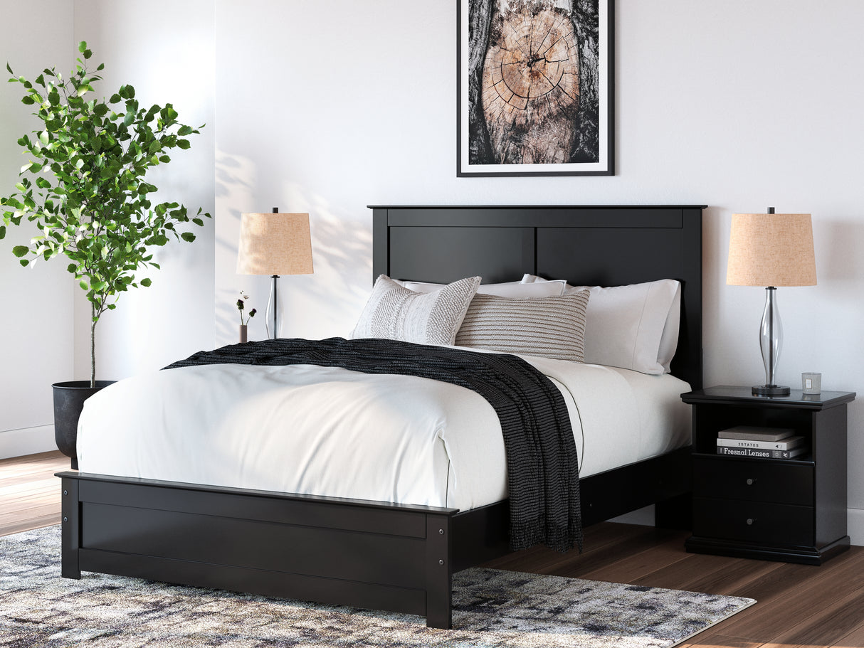 Furniture City Slidell - Ashley Furniture - Maribel Bedroom - Queen Panel Bed / Black - B138B53