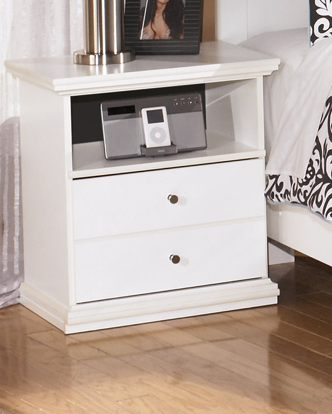 Furniture City Slidell - Ashley Furniture - Bostwick Shoals Bedroom - One Drawer Night Stand / White - B139-91