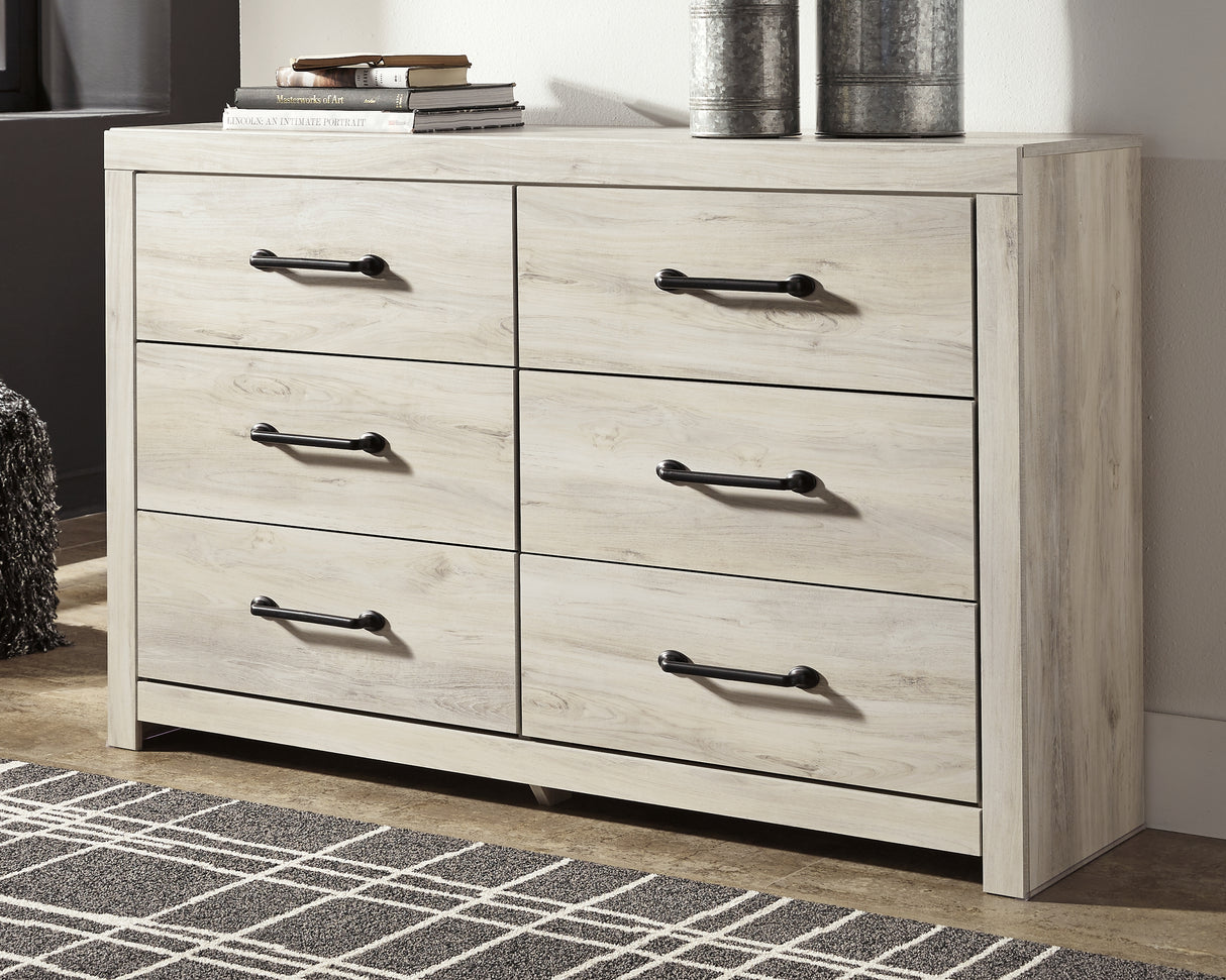 Furniture City Slidell - Ashley Furniture - Cambeck Bedroom - Six Drawer Dresser / Whitewash - B192-31
