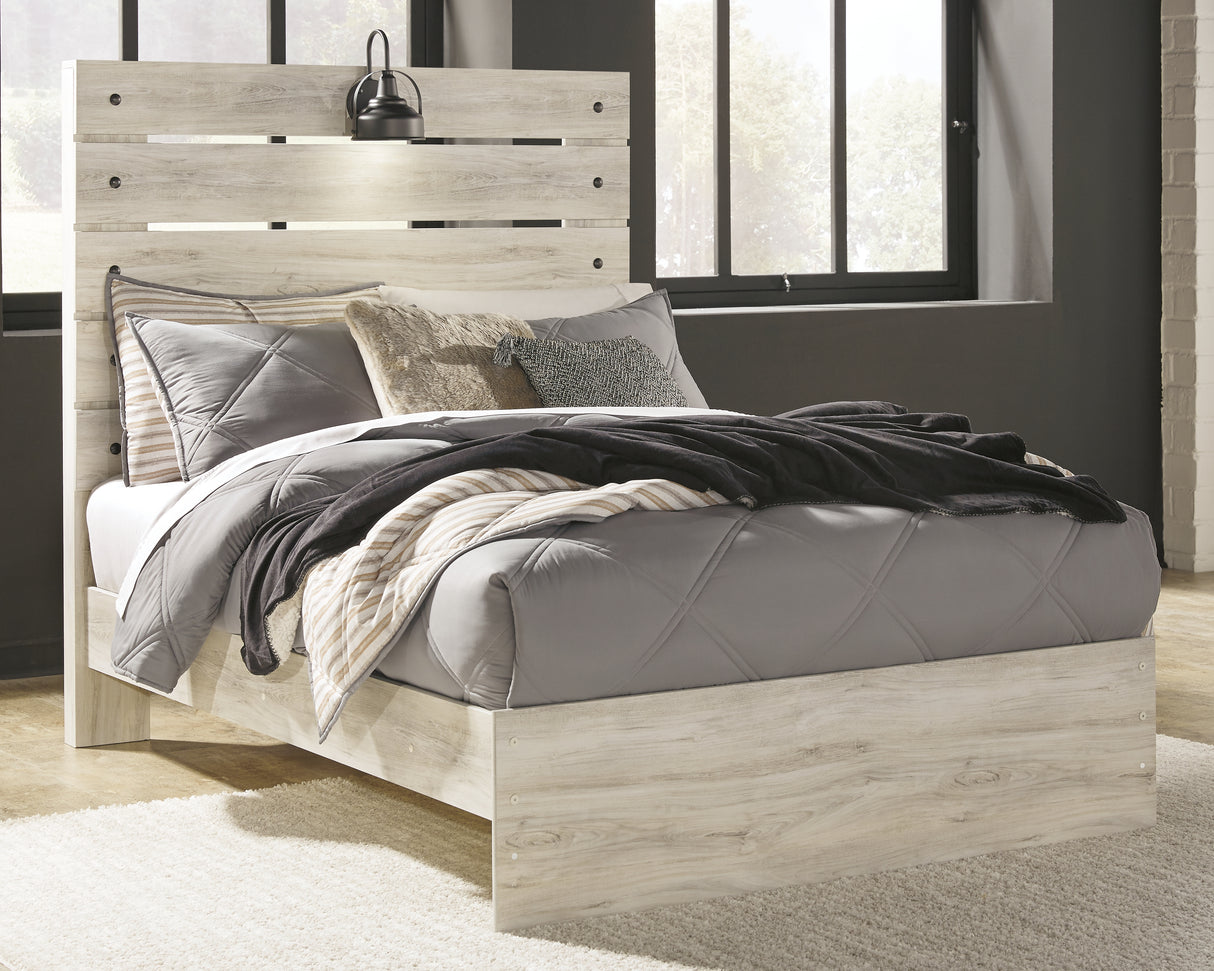 Furniture City Slidell - Ashley Furniture - Cambeck Bedroom - Full Panel Bed / Whitewash - B192B3
