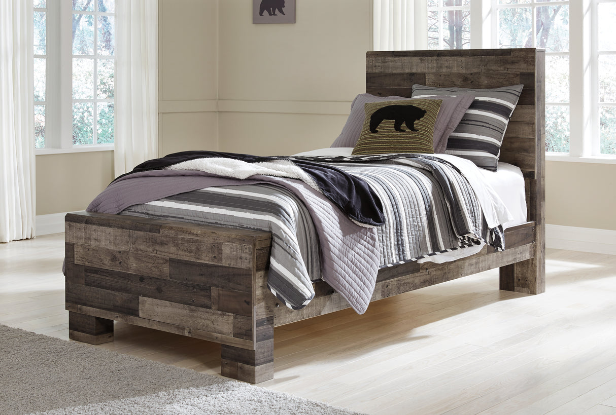 Furniture City Slidell - Ashley Furniture - Derekson Bedroom - Twin Panel Bed / Multi Gray - B200B2