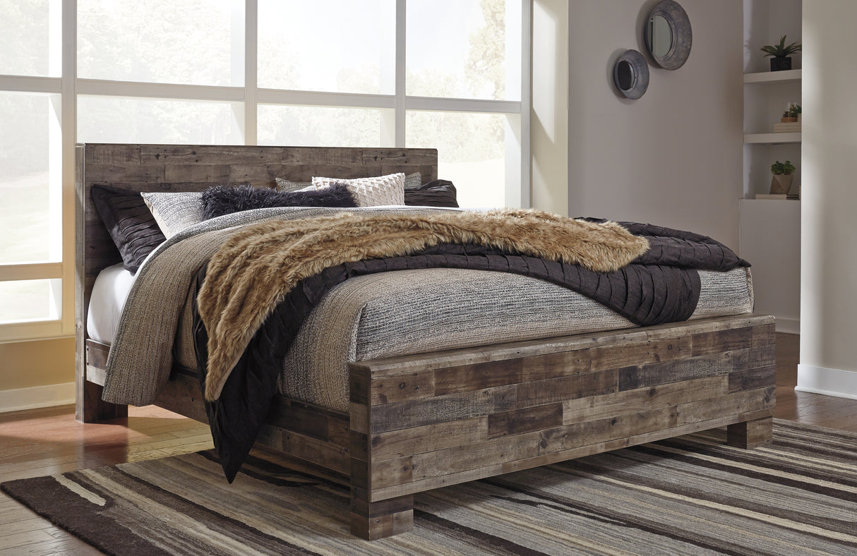 Furniture City Slidell - Ashley Furniture - Derekson Bedroom - King Panel Bed / Multi Gray - B200B11