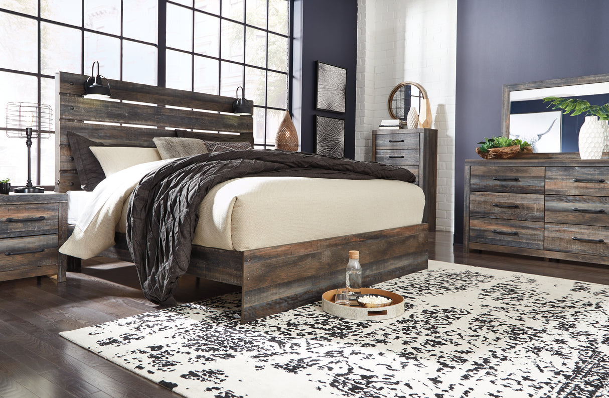 Furniture City Slidell - Ashley Furniture - Drystan Bedroom - King Panel Bed / Multi - B211B14