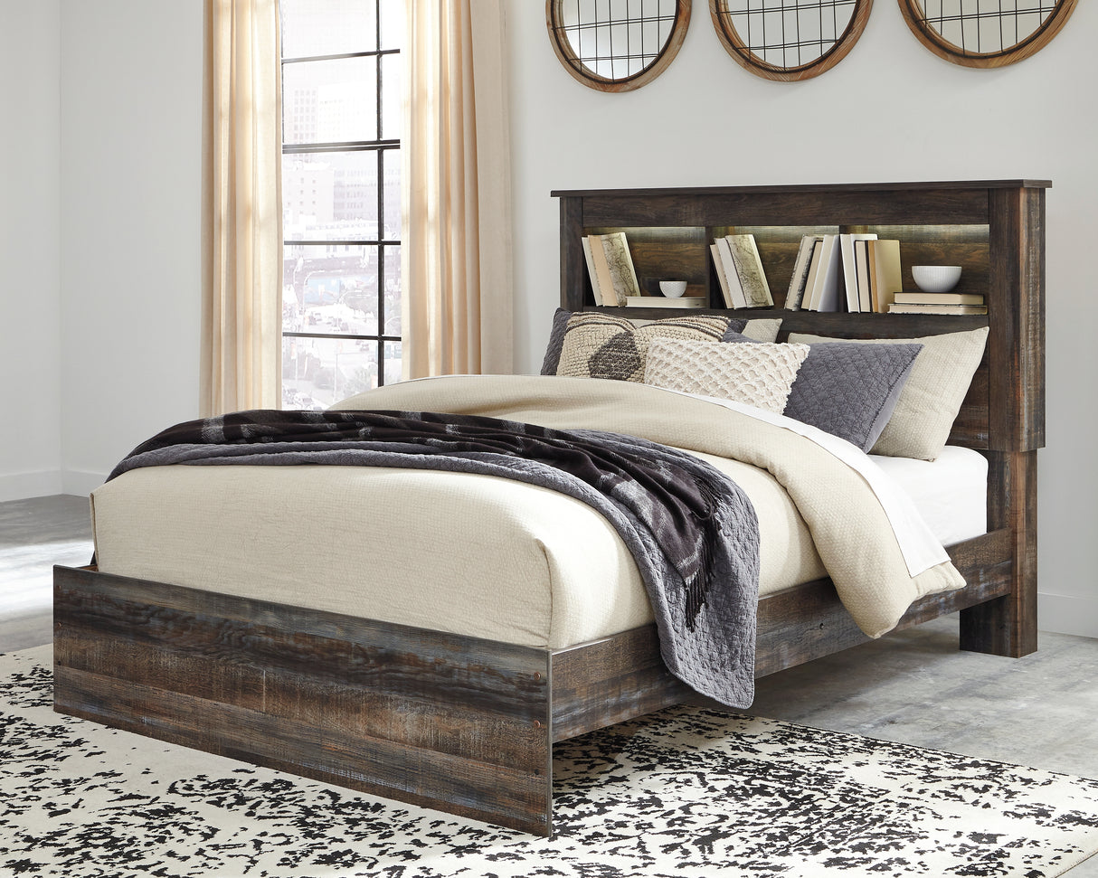 Furniture City Slidell - Ashley Furniture - Drystan Bedroom - Queen Bookcase Bed / Multi - B211B16