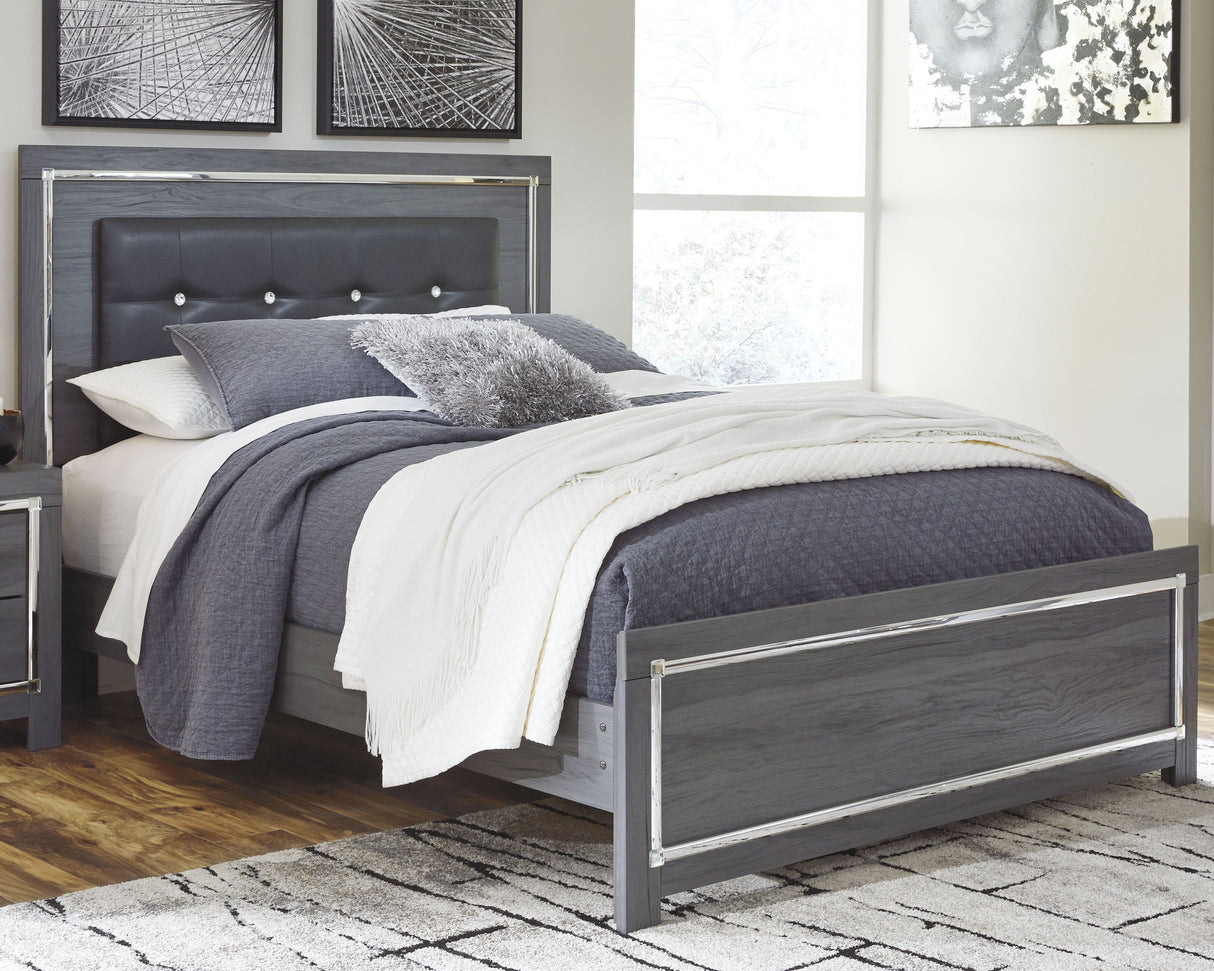 Furniture City Slidell - Ashley Furniture - Lodanna Bedroom - Queen Panel Bed / Gray - B214B2