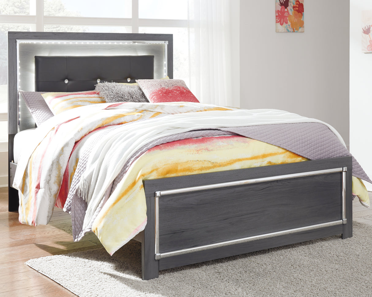 Furniture City Slidell - Ashley Furniture - Lodanna Bedroom - Full Panel Bed / Gray - B214B4