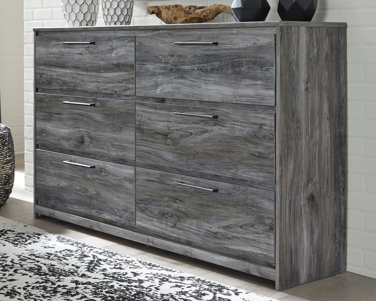 Furniture City Slidell - Ashley Furniture - Baystorm Bedroom - Six Drawer Dresser / Gray - B221-31