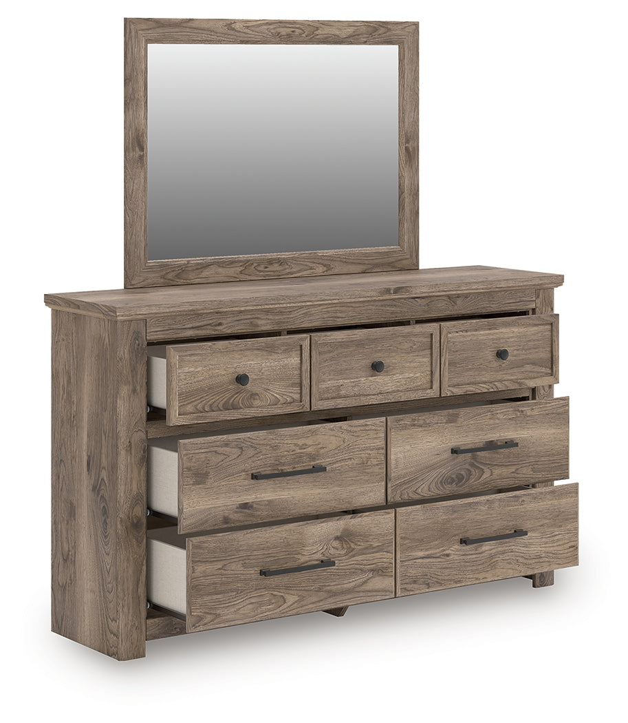 Furniture City Slidell - Ashley Furniture - Rusticott Bedroom - Dresser and Mirror / Brown - PCB2260B1