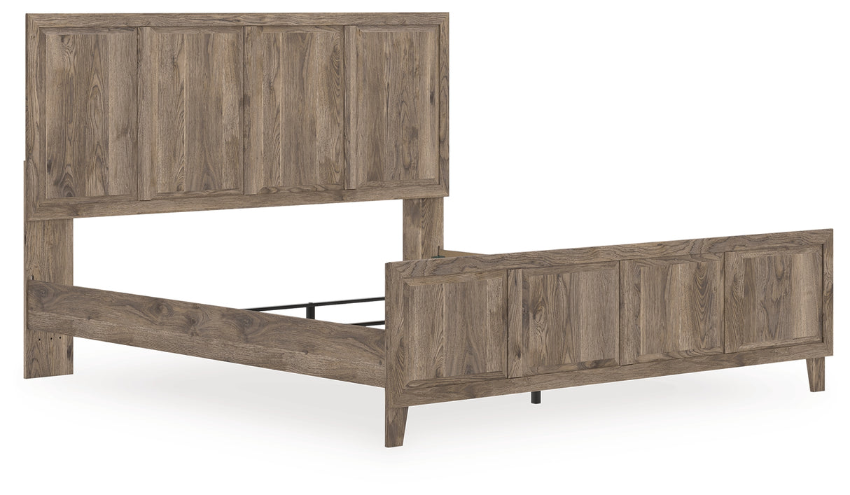 Furniture City Slidell - Ashley Furniture - Rusticott Bedroom - King Panel Bed / Brown - PCB2260B6